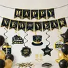 Nova faixa de decoração de Ano Novo Feliz na cor champanhe da Amazon e suprimentos de decoração para festas