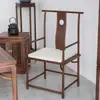 Nueva Silla Redonda de Madera Maciza Estilo Chino Silla de Té para Sala de Té Zen Silla de Gran Tutor de Madera de Fresno Silla Circular Sencilla Casual Silla de Estudio Sillón