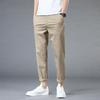 Pantalones Casuales de Seda de Hielo Emperor Paul para Hombre Verano Delgados Rectos Slim Fit Lujo Ligero Color Sólido Versátiles Transpirables Pantalones Cortos