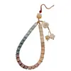 Pingente de Celular Nó de Bambu Mantra de Seis Palavras Bodhi, Saco da Sorte Estilo Chinês, Pingente Gato da Fortuna, Pingente de Bolsa para Prosperidade e Crescimento para Mulheres