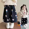 Pantalones Casuales Elegantes para Niñas con Forro de Felpa para Otoño e Invierno, Nuevos Pantalones Engrosados para Bebés Niñas 2025, Ropa de Invierno para Niños