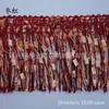 Cortina Decoración Textil para el Hogar Seda Dorada Hilo de Bandera Roja Borla Barba de Dragón Accesorios Encaje