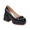 Zapatos de moda europeos y americanos para mujer, de charol con punta cuadrada, tipo botín, tacón alto, tacones 33-45, zapatos de comercio exterior