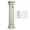 Espuma de Alivio Cerámica Pilar Europeo Flor Columna Romana Componentes Decorativos Pared Exterior Estilo Tamaño Pilar Puede Alivio Bronce Fundido