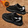 Sapatos Masculinos de Proteção do Trabalho, Forrados com Lã para o Inverno, Quentes, Adequados para Trabalhar em Obras, Trabalho, Esportes Casuais, Tênis com Solas Macias, Sapatos de Algodão Resistentes ao Desgaste
