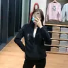 Jaqueta Quente de Lã Polar com Manga Longa para Primavera e Outono Feminino, Cardigan de Manga Longa, Casaco Casual com Gola Alta 439138