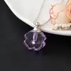 Botella de Cristal Morado, Botella de Cabello Fetal, Botella de Perfume con Aceite Esencial Incrustada de Diamantes, Collar, Tapa Retorcida, Botella Recargable, Colgante, Regalo de Cumpleaños
