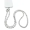 Elegante y estilosa cadena larga de perlas minimalista para teléfono, cadena cruzada para bolso de cámara, venta al por mayor para mujeres