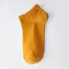 Meias Masculinas Meias Curtas Cor Sólida Verão Finas Fio 100% Algodão Respiráveis Absorventes de Suor Antiodor Meias Curtas Invisíveis Meias Pretas e Cinzas