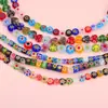 Cuentas de Vidrio Flor de Mil Flores Forma Redonda Corazón para Manualidades DIY Materiales para Hacer Pulseras y Accesorios de Joyería