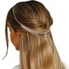 Cadena para el cabello de pedrería para boda de novia Cadena para la frente multicapa brillante retro europea y americana cadena de moda accesorios transfronterizos Cadena para el cabello