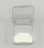 Caja pequeña transparente vacía tapa cuadrada doble caja plástica pequeña caja plástica embalaje de accesorios para pendientes almacenamiento caja de PP venta al por mayor