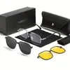 Gafas de Sol Polarizadas, Set Magnético Anti-UV, Transmisión en Vivo, Gafas de Sol Opcionales con Graduación para Visión Nocturna, Montura para Gafas de Miopía