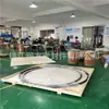 Gaxeta de vedação anti-desgaste anti-ácido e álcali de fibra de carbono preenchida com PTFE de grande especificação amostra de desenho não padrão