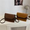 Bolso Pequeño Negro Cruzado Casual Estilo Coreano para Mujer 2025 Nuevo de Moda Estilo Coreano Simple de un Solo Hombro Estilo Retro de Hong Kong Bolso Cuadrado Pequeño para Mujer