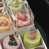 Caja de embalaje para pastel de mousse rojo de Internet, caja de embalaje para cuatro o seis palacios, caja de embalaje para hornear tiramisú, caja transparente para llevar