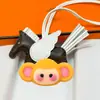 Colgante para Bolso de Pequeño Pegaso de Cuero Genuino Estilo Nuevo Hecho a Mano Llavero de Caballo de Piel de Cabra Colgante con Borla