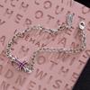 Pulseira de Cruz de Diamante Estilo Retrô Personalizada para Mulheres Estilo Ins Moda Nicho Hip-Hop Versátil Moda Joia de Casal