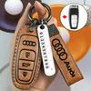 Funda para llave Audi A4L de alta gama Q5L especial a6l moda q3l plegable q2l hebilla a3 bolsa de protección para coche 24