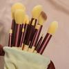 Set Transfronterizo de 13 Piezas de Brochas de Maquillaje, Verde Marrón, Marrón, Set de Brochas Suaves de Cerdas que No se Caen, Sombra de Ojos Polvo Suelto