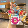 Llavero Calculadora Mini Portátil Auténtico de Crayon Shin-Chan Lindo Colgante de Mochila para Niños Periférico de Anime Dibujos Animados