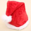 Decorações de Natal, Chapéus de Natal de Alta Qualidade, Chapéus de Natal, Suprimentos para Festa de Natal, Chapéus de Natal com Borda de Pelúcia por Atacado