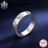 Anel Aiful Trevo da Sorte de Quatro Folhas Moissanite Prata de Lei S925 Banhado a Ouro Anel Elegante Joia de Mão Acessórios Femininos
