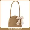Bolsa de Mão Grande de Corda de Algodão Bolsa Tecida Francesa para Mulheres 2024 Nova Moda Bolsa Concha de Ombro Único para Mulheres Moda Ins