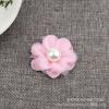 Grampo de Cabelo Flor de Pérola em Malha Plana de 6 Camadas Acessório de Cabelo Broche Flor Acessórios para Roupas Acessórios Atacado Camélia