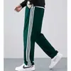 Calça Esportiva Casual de Outono Calça de Moletom Masculina Três Listras Uniforme Escolar Reta Solta Calças Casuais Calças Bonitas Tendência