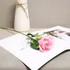 Rosa Borgonha Simulada Flor Simulada de Halloween Rosa Negra Flor Simulada de Casamento Veludo Enrolado Atacado
