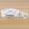Rolo Grande de Fita Floral de 80 Jardas, Rolo Grande de Fita Decorativa para Laço de Presente Floral de Poliéster Inglês