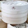 25,4cm10 polegadas vaporizador comercial pequena gaiola saco bambu lã bambu vaporizador carbonizável bolha selada gaiola de bambu gaveta