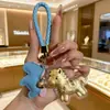 Novo Estilo Chaveiro "Cavalo da Fortuna" com Dourado, Chaveiro de Carro, Pingente de Bolsa, Presente do Ano do Cavalo
