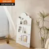Revistero arqueado de estilo vintage, revistero de pie multicapa, expositor antideslizante de pared, estantería simple estilo nórdico ins