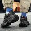 Tênis Masculino 2025 Botão Giratório Comércio Exterior Tamanho Grande Sapatos de Pai Casal Corrida Sapatos Mecânicos Sapatos Masculinos Atacado