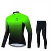 Nova camisa de ciclismo 2023 manga longa com fleece, traje de ciclismo fino, equipamento para ciclismo de estrada e mountain bike