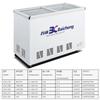 Baicheng Scd-178/208/238 Litros Congelador Temperatura Dupla Refrigerado Freezer Vitrine Sorveteira Congelador de Bebidas