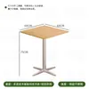 Mesa Quadrada Pequena Mesa para Loja de Chá com Leite Combinação de Mesa e Cadeira Área de Descanso de Restaurante Lanchonete Cantina Estudantil Mesa de Fast Food Catering Comercial