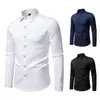 2025 Exportação Amazon Outono Nova Moda Masculina Design Bordado Olho de Deus Camisa Casual de Manga Longa