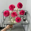 Simulación Boda China Nueva Arreglo de Boda Arreglo Rojo Fondo Rojo Material de Flores Banquete de Bodas de Nicho Arte Floral de Simulación