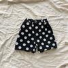 Roupas infantis da Coreia do Sul infantil nova onda bolinhas material de lã shorts meninos e meninas bebê outono e inverno bolinhas lã estilo western shorts