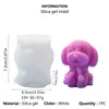 Molde de Silicone para Vela Perfumada de Chocolate, Fondant, Bolo, Animal Filhote de Resina, Gesso, Ornamentos DIY