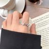 Anillo sencillo de plata 925, anillo que no se decolora, diseño de nicho, sensación de estilo ins, joyería simple, anillo de plata esterlina de alta gama, venta al por mayor para mujeres