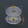 Estrutura de Indutor Transparente ABS Divisor de Frequência Bobina de Indutor Oca Carretel Suporte Redondo de Plástico Carretel de Fio Integrado Áudio
