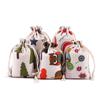 Calças de Algodão Estampado com Cordão e Bolso com Aba, Bolsas Repelentes de Mosquitos da Medicina Tradicional Chinesa, Sacos para Embalagem de Joias, Sacos de Pano Pequenos de Algodão e Linho por Atacado em Estoque