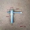 Tornillo de Bloqueo para Prensa de Banco Accesorios Tapa de Apriete Manual con Tornillo de Mano Perno de Ajuste de Elevación Tornillo de Manija Ajustable