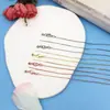 Pin de Color Duradero Chapado en Oro de 18 Quilates, Cadena Universal para Clavícula con Cuentas Colgantes, Cadena de Caja, Cadena Lisa, Accesorios