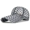 Gorra de Béisbol Transpirable de Malla Completa con Visera Extendida, Estilo Nuevo de Verano, con Logo 'm', Sombrero de Pesca Ajustable Personalizado para Protección Solar