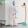 Armário de Exposição de Figuras de Combinação Livre Camadas Transparente à Prova de Poeira Rack de Armazenamento de Caixas Surpresa Prateleira de Exposição de Modelos de Blocos de Construção Armazenamento Doméstico
